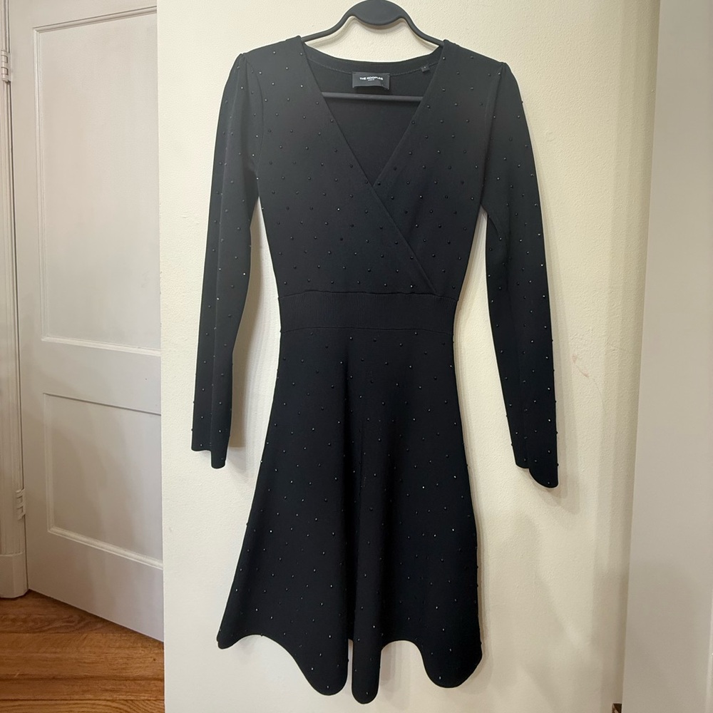 The Kooples 4 LBD With Sparkly Studs Fit & Flare A-Line Formal Designer Cocktail
